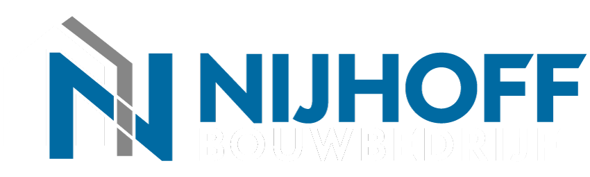 Logo Wit | Nijhoff bouw | Waardenburg | Nieuwbouw |